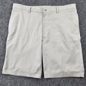 PING Mens Golf Shorts Gray SensorCool Stretch Performance Flat Front Size 38